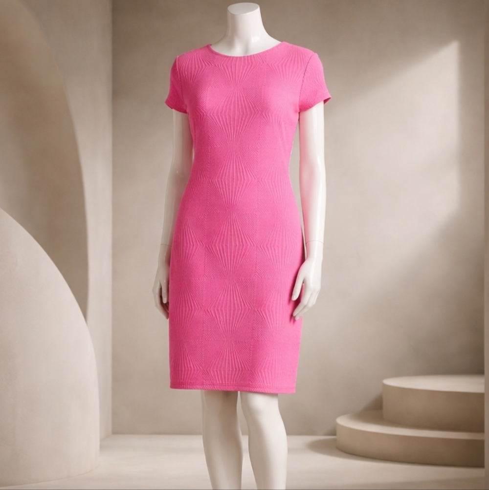 Gianni Bini | Lined, Knee Length,  Pink Dress Size L